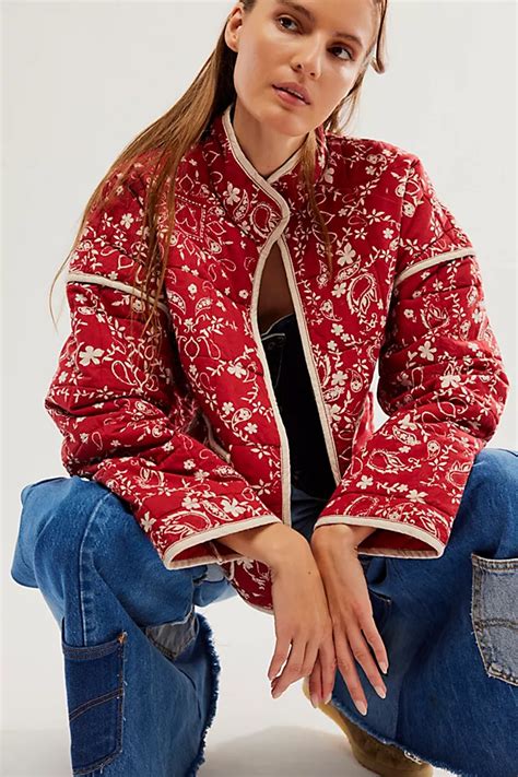 free people chloe floral jacket